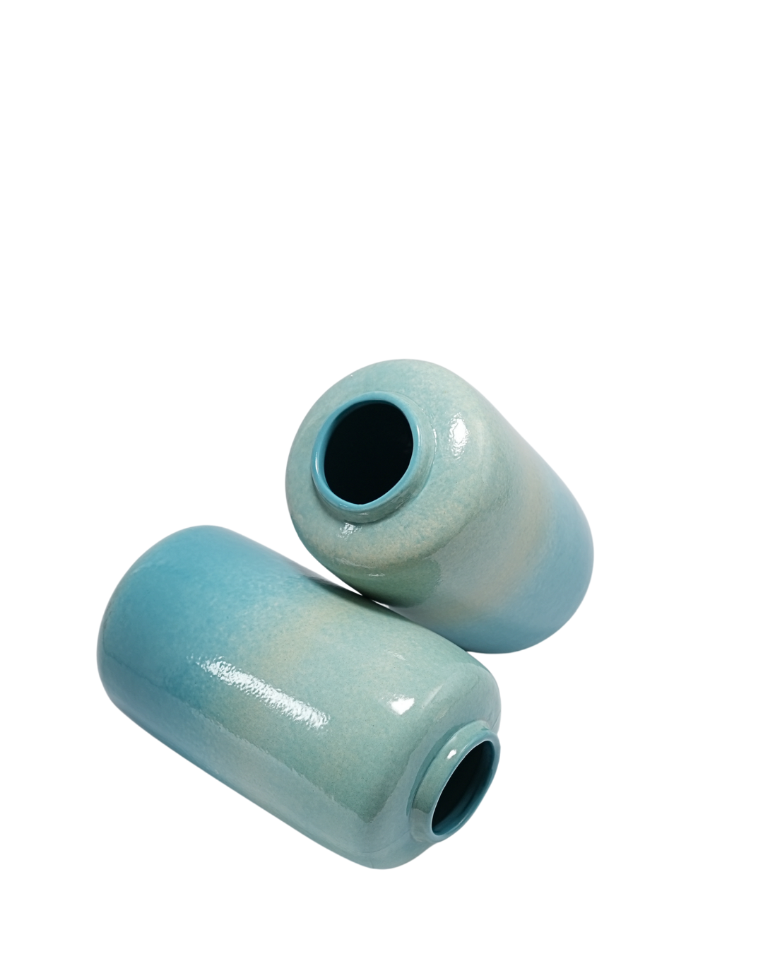 Aqua Serenity Stoneware Vase