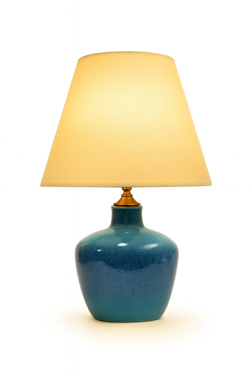 Celestia – Ocean Blue Ceramic Table Lamp