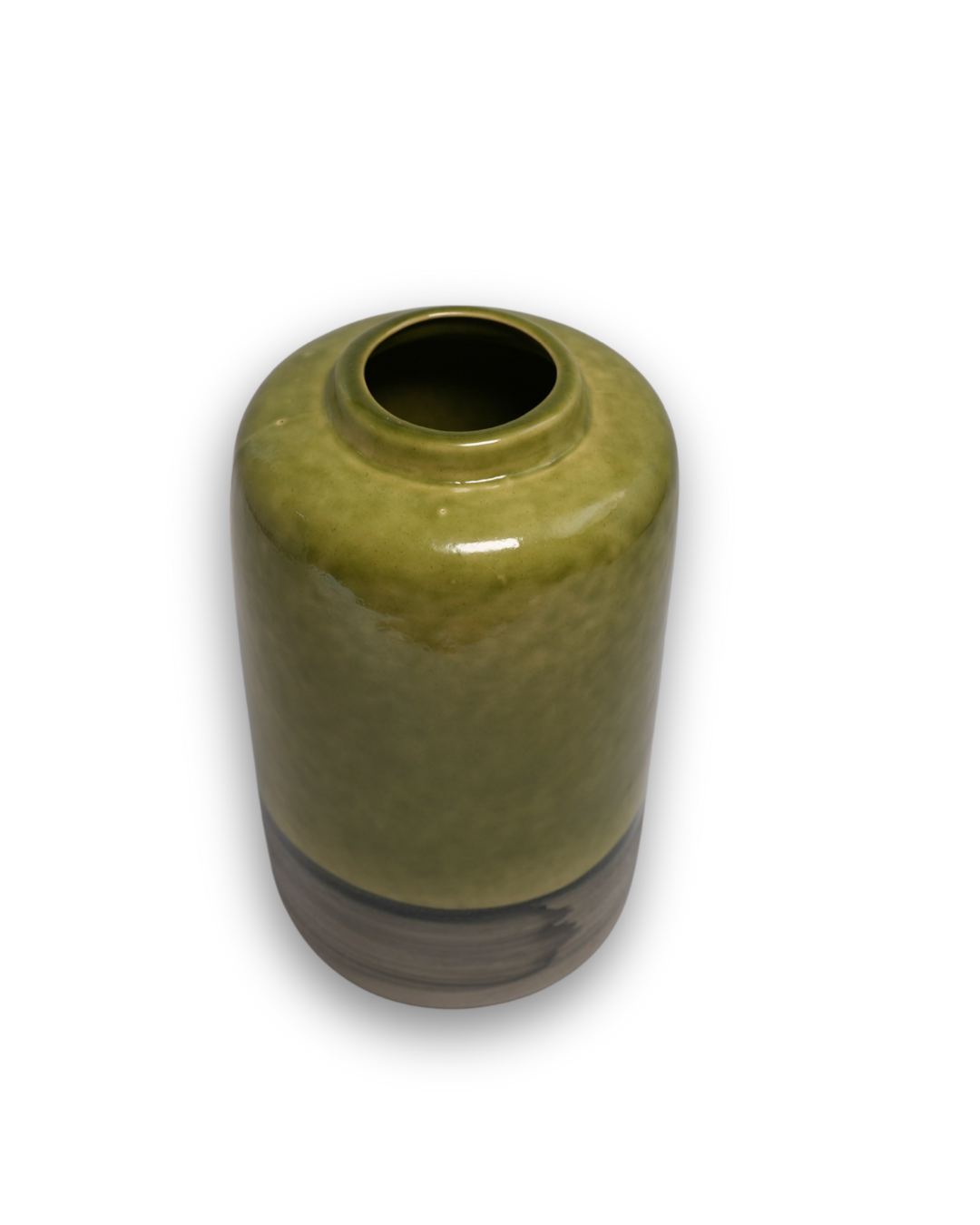 Tall Olive Artisan Vase
