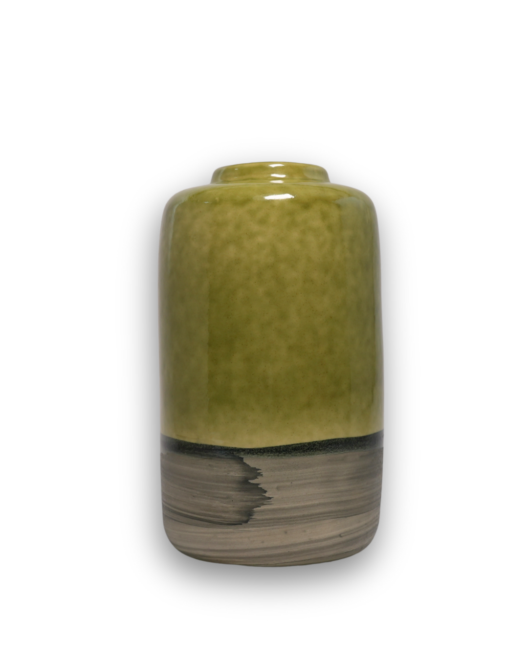 Tall Olive Artisan Vase