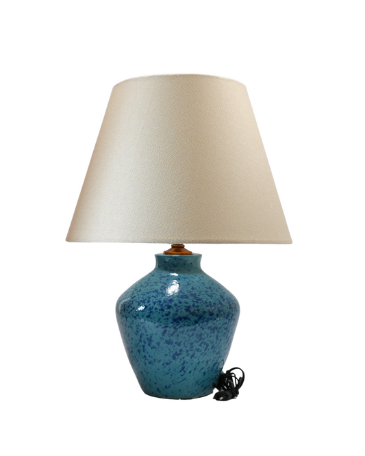 Azurea – Blue Speckled Ceramic Table Lamp