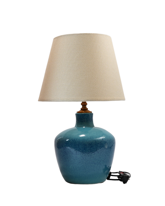 Celestia – Ocean Blue Ceramic Table Lamp