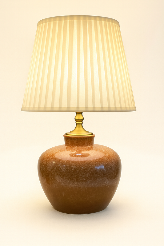 Auric Veil – Ceramic Stoneware Lamp