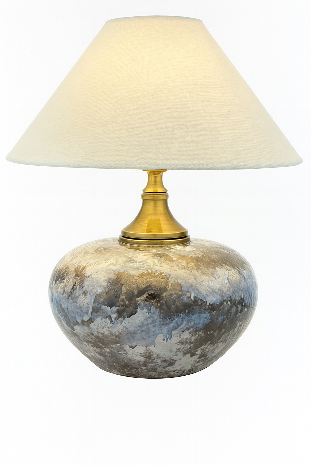 Noor Éclat — Hand-Colored Stoneware Table Lamp