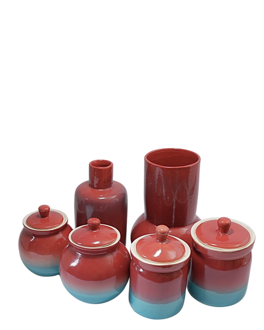 Crimson Tide Collection – Ceramic Stoneware Set
