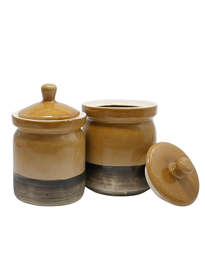 Amber Clay Mason Jars