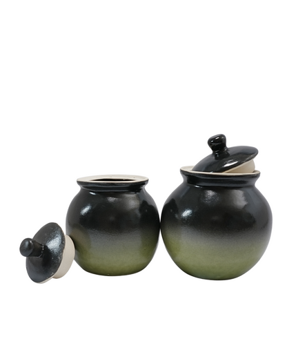 Olive Aura Stoneware Mason Jars – by Daira Homes
