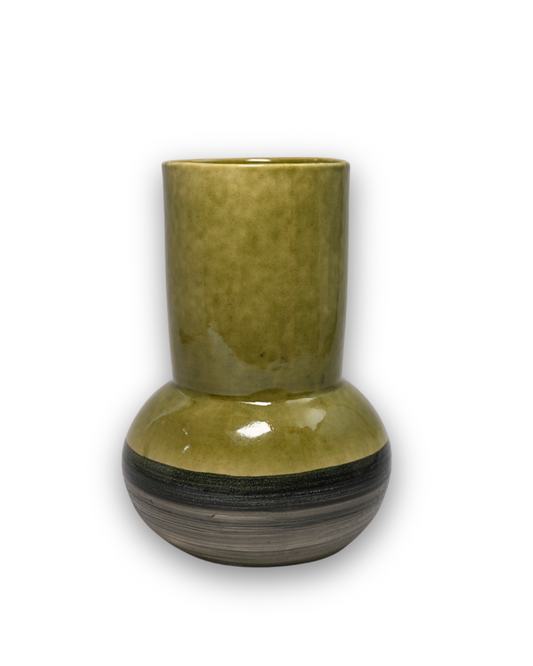 Olive Earth Tall – Stoneware Pot