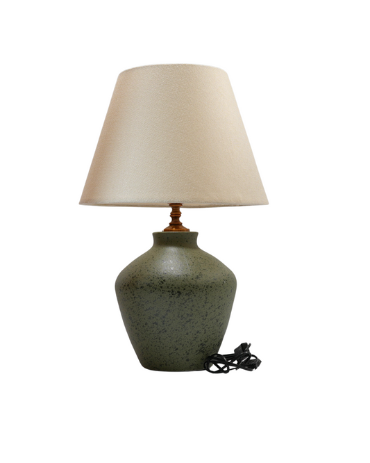 Olivia – Speckled Moss Ceramic Table Lamp