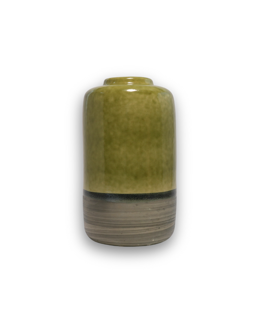 Tall Olive Artisan Vase